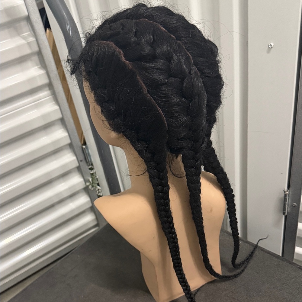 Elegant Black Braided Wig